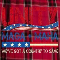 Unity Maga Maha WeVe Got A Country To Save American Flag Women's Flannel Plaid Pajama Pants thumb 2