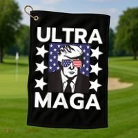 Ultra Maga Make America Great Again Golf Towel thumb 1