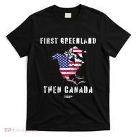 Updated Map Of America Canada And Greenland Trump T-Shirt thumb 0