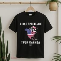 Updated Map Of America Canada And Greenland Trump T-Shirt thumb 2