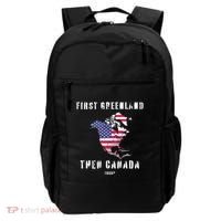 Updated Map Of America Canada And Greenland Trump Backpack thumb 0