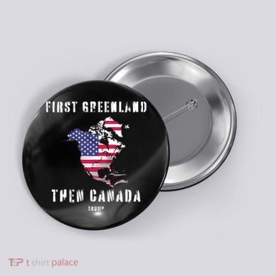 Updated Map Of America Canada And Greenland Trump Button