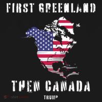Updated Map Of America Canada And Greenland Trump Women's Hoodie thumb 2