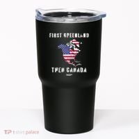 Updated Map Of America Canada And Greenland Trump Tumbler thumb 0