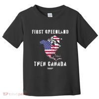 Updated Map Of America Canada And Greenland Trump Toddler T-Shirt thumb 0