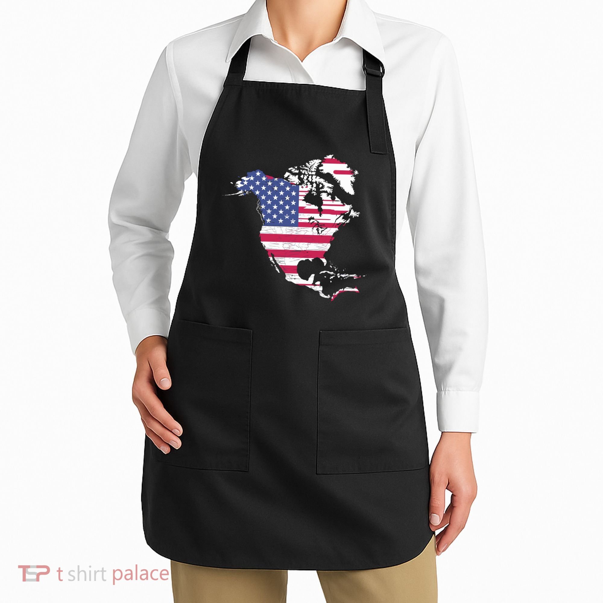 Updated Map Of America Canada And Greenland Trump Apron