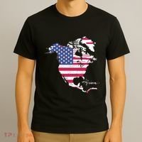 Updated Map Of America Canada And Greenland Trump T-Shirt thumb 3