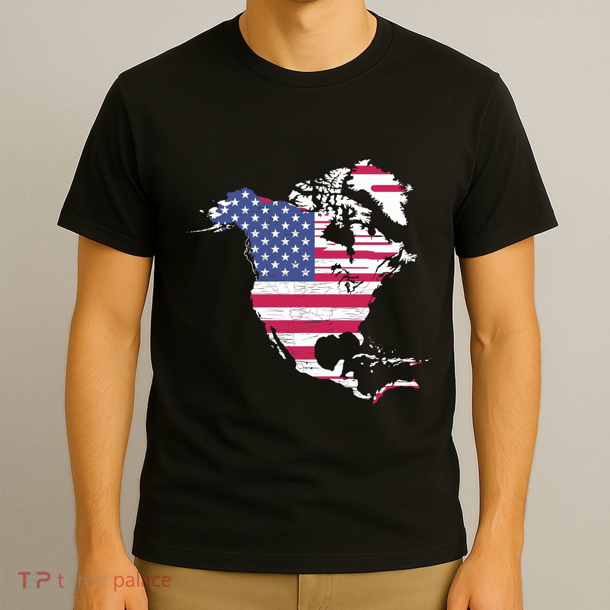 Updated Map Of America Canada And Greenland Trump T-Shirt