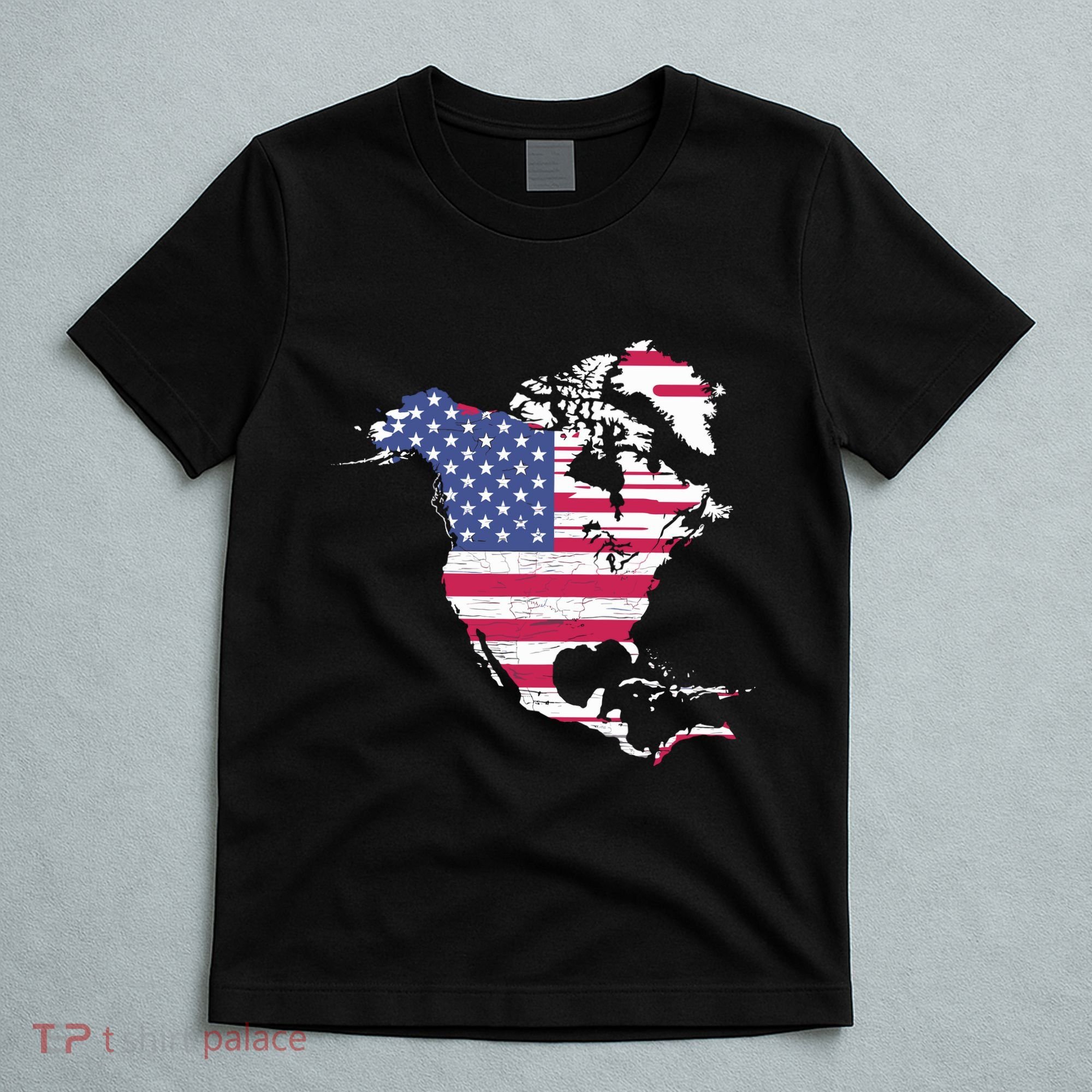 Updated Map Of America Canada And Greenland Trump T-Shirt