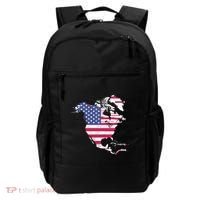 Updated Map Of America Canada And Greenland Trump Backpack thumb 0
