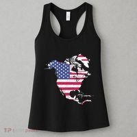 Updated Map Of America Canada And Greenland Trump Women's Tank Top thumb 3