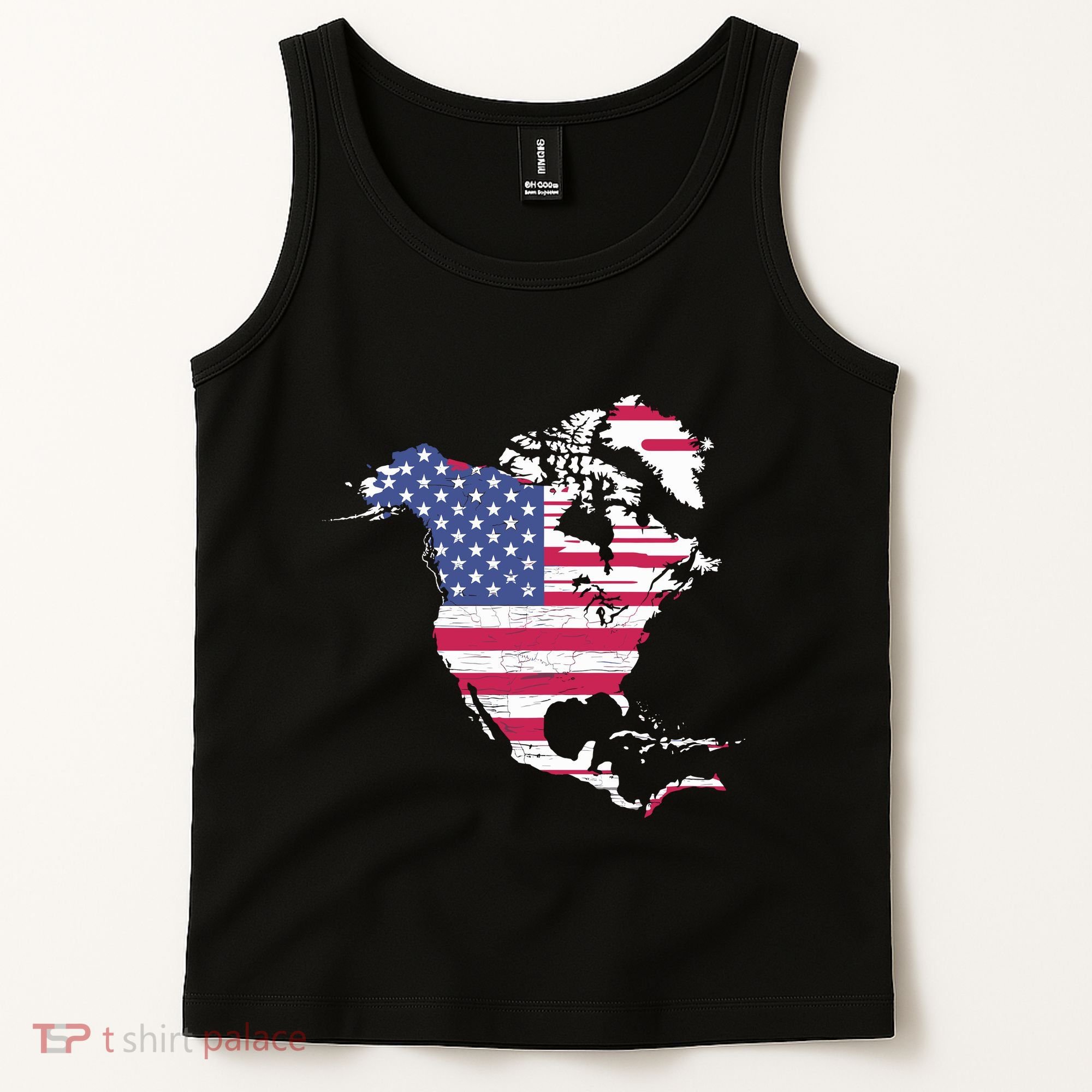 Updated Map Of America Canada And Greenland Trump Tank Top