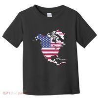 Updated Map Of America Canada And Greenland Trump Toddler T-Shirt thumb 0