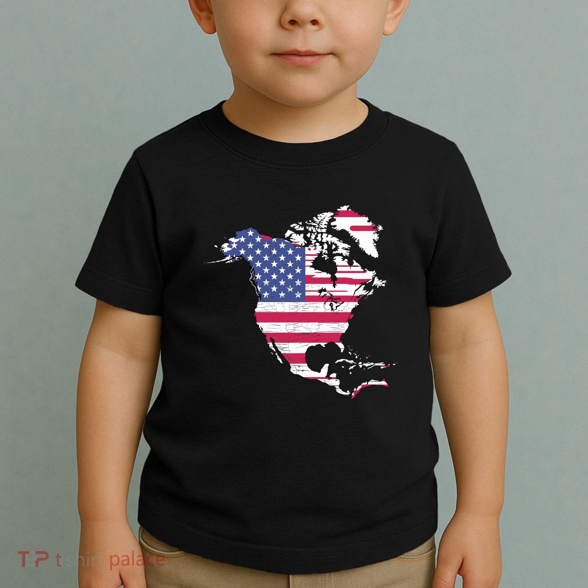 Updated Map Of America Canada And Greenland Trump Toddler T-Shirt