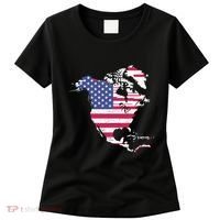 Updated Map Of America Canada And Greenland Trump Women's T-Shirt thumb 0