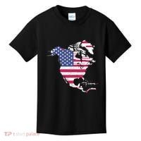 Updated Map Of America Canada And Greenland Trump Kids T-Shirt thumb 0