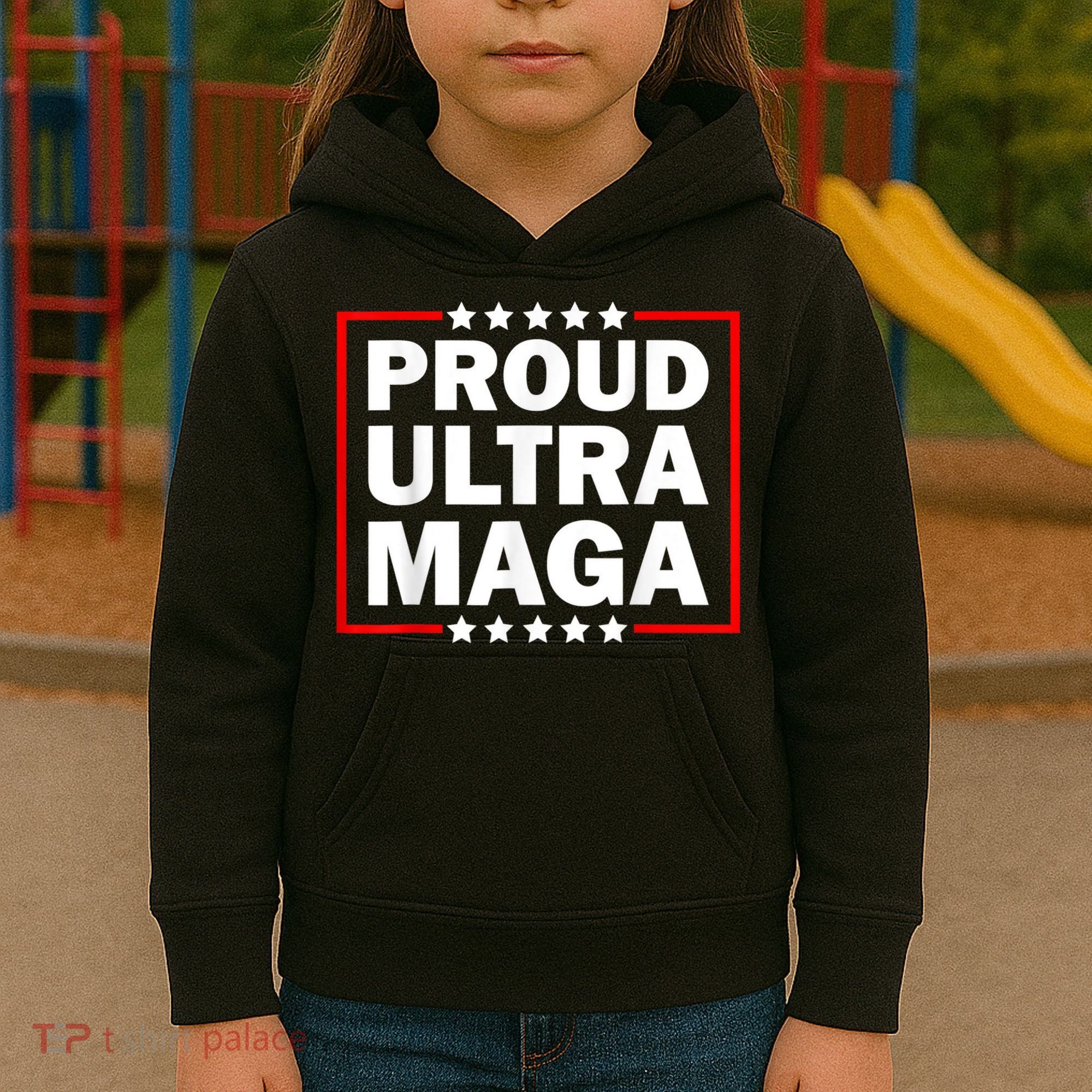 Ultra Maga Proud Ultra Maga Kids Hoodie