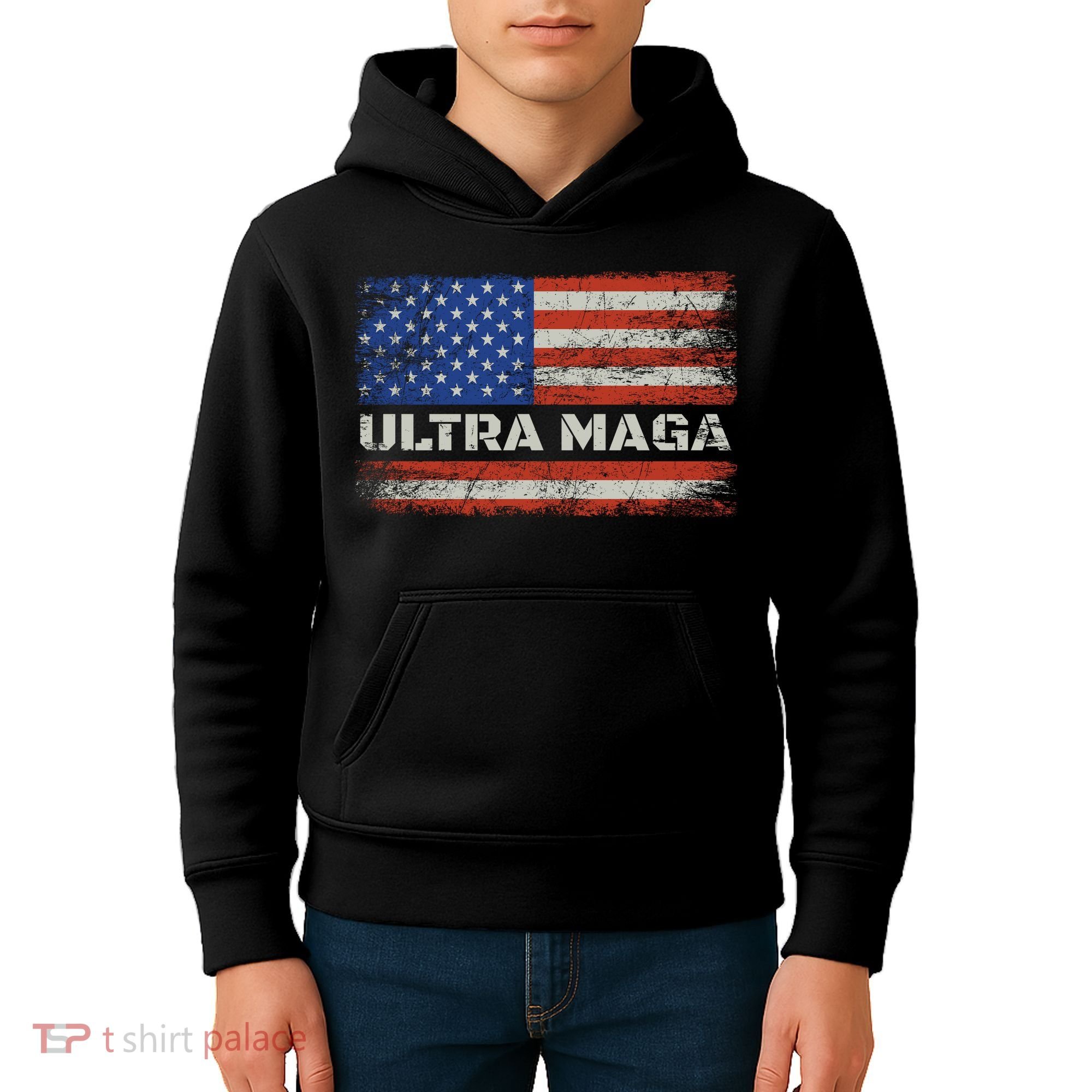 Ultra Maga Proud Ultra Maga 1 Kids Hoodie