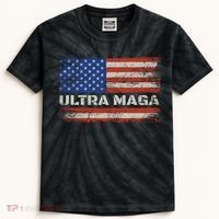 Ultra Maga Proud Ultra Maga 1 Kids Tie-Dye T-Shirt thumb 0