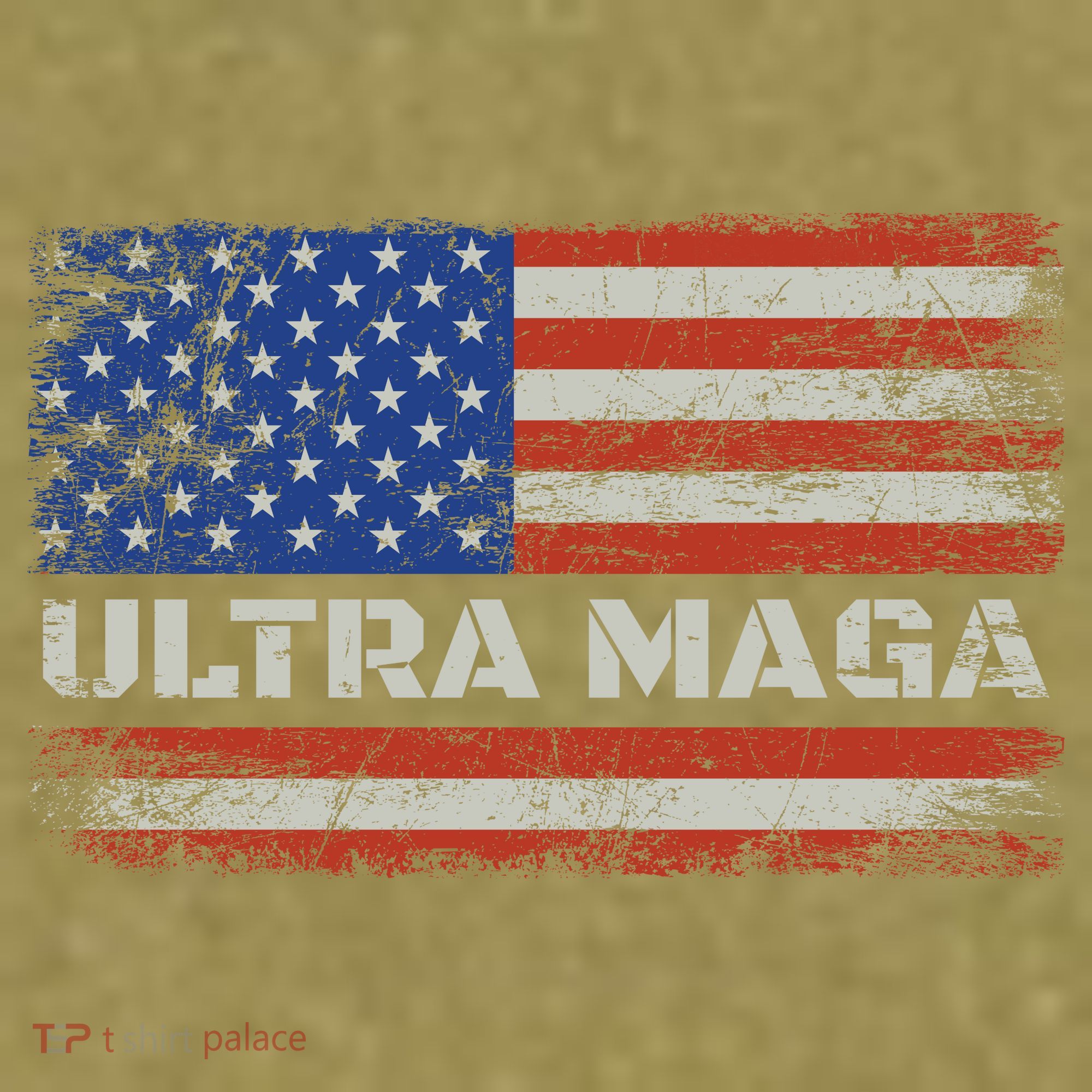 Ultra Maga Proud Ultra Maga 1 Garment-Dyed Women's Muscle Tee