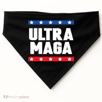Ultra Maga Patriotic Graphic USA-Made Doggie Bandana