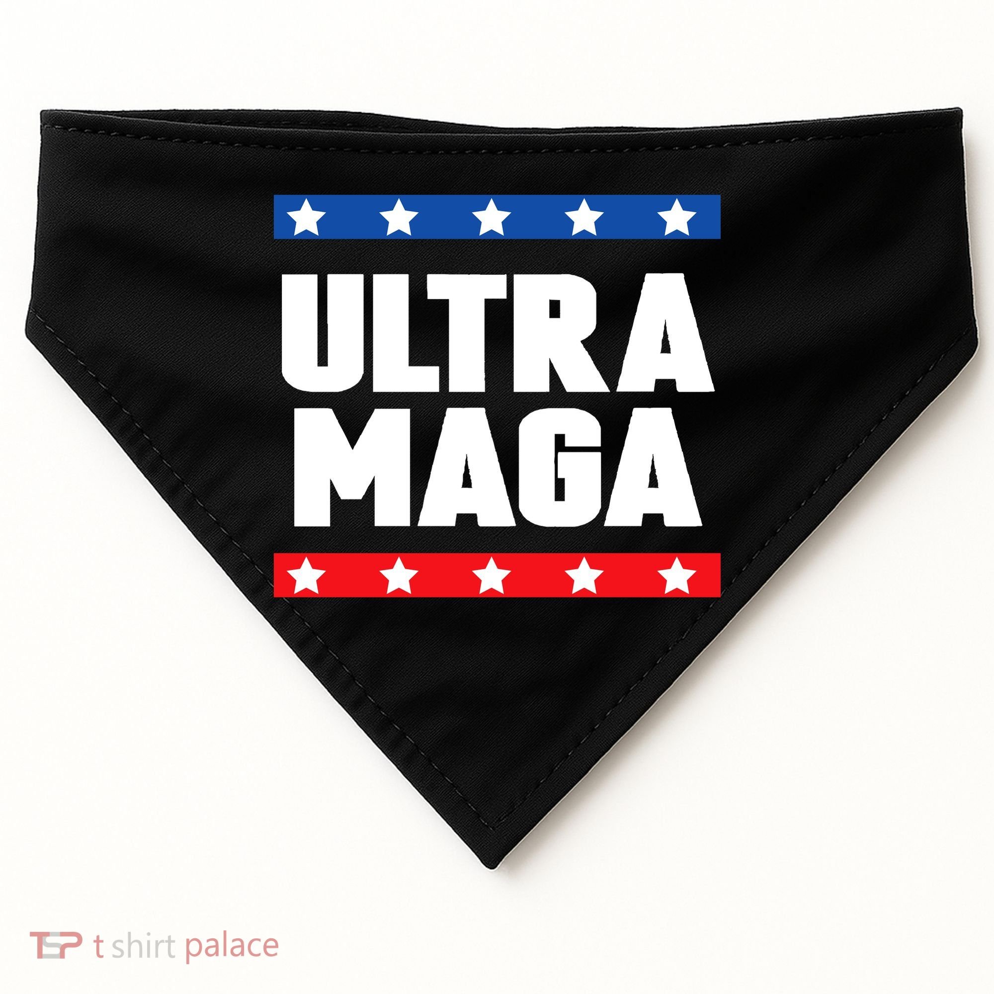 Ultra Maga Patriotic Graphic USA-Made Doggie Bandana