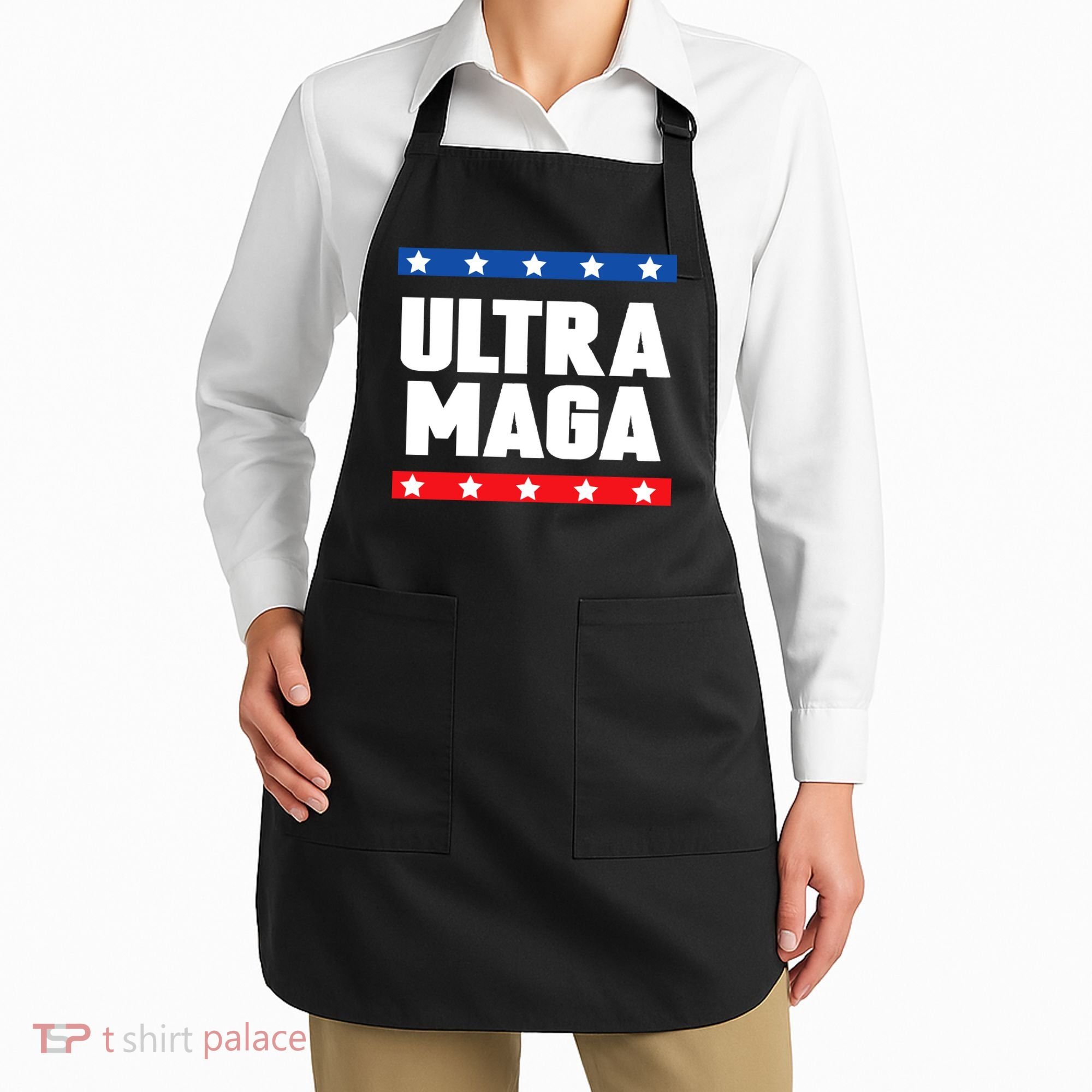 Ultra Maga Patriotic Graphic Apron