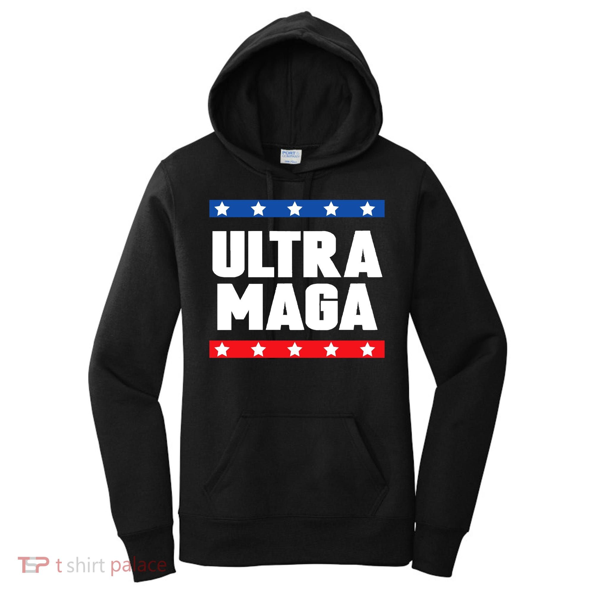 Ultra Maga Patriotic Graphic Women's Hoodie