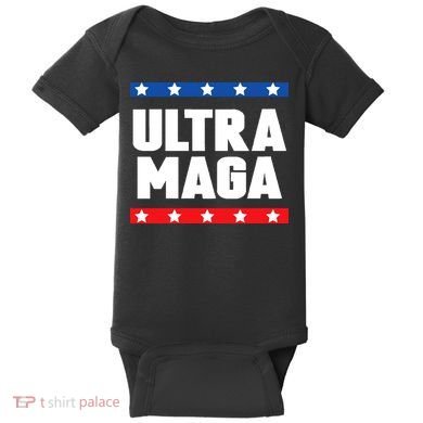 Ultra Maga Patriotic Graphic Baby Bodysuit