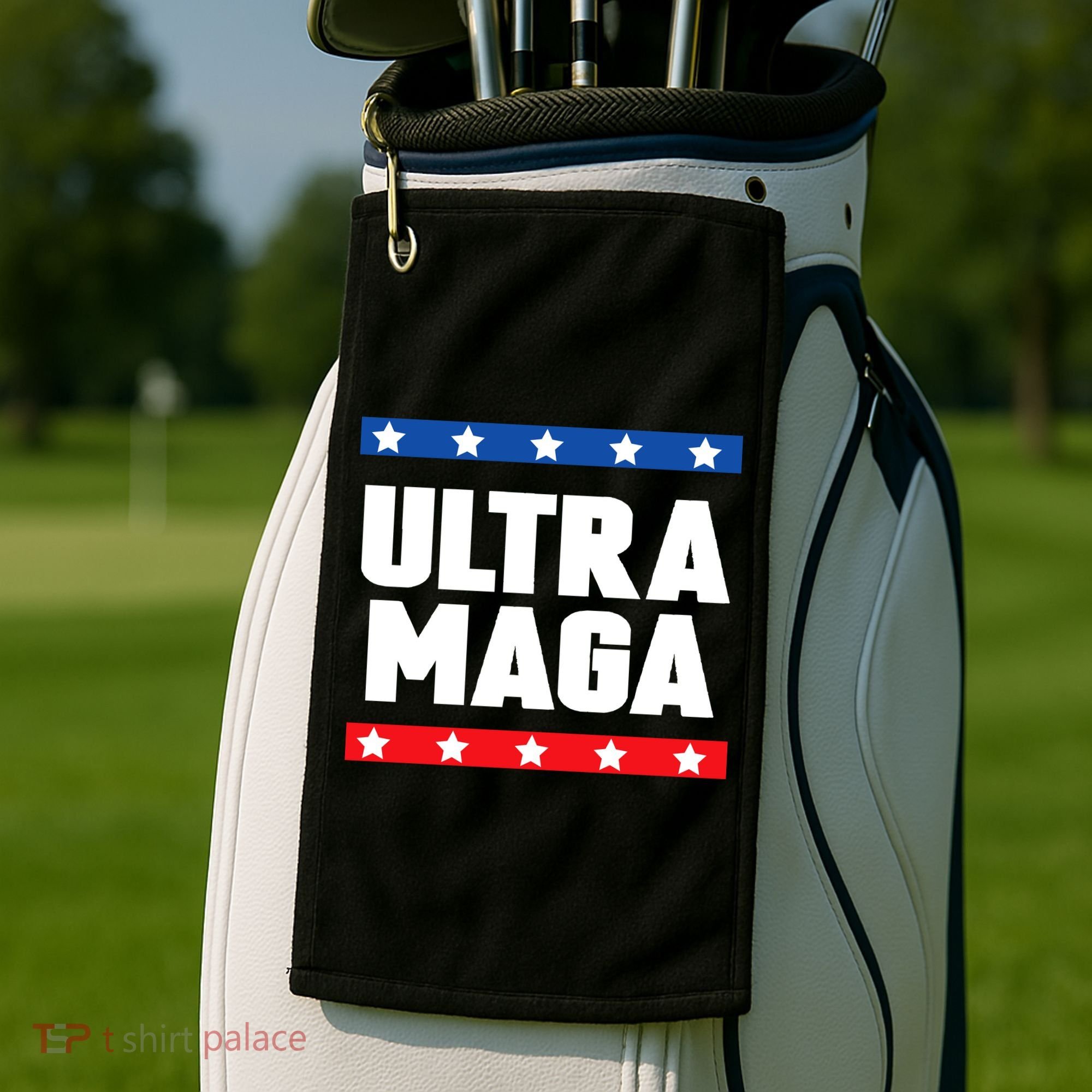 Ultra Maga Patriotic Graphic Golf Towel