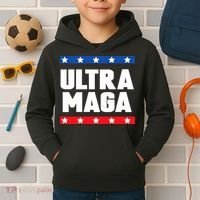 Ultra Maga Patriotic Graphic Kids Hoodie thumb 2
