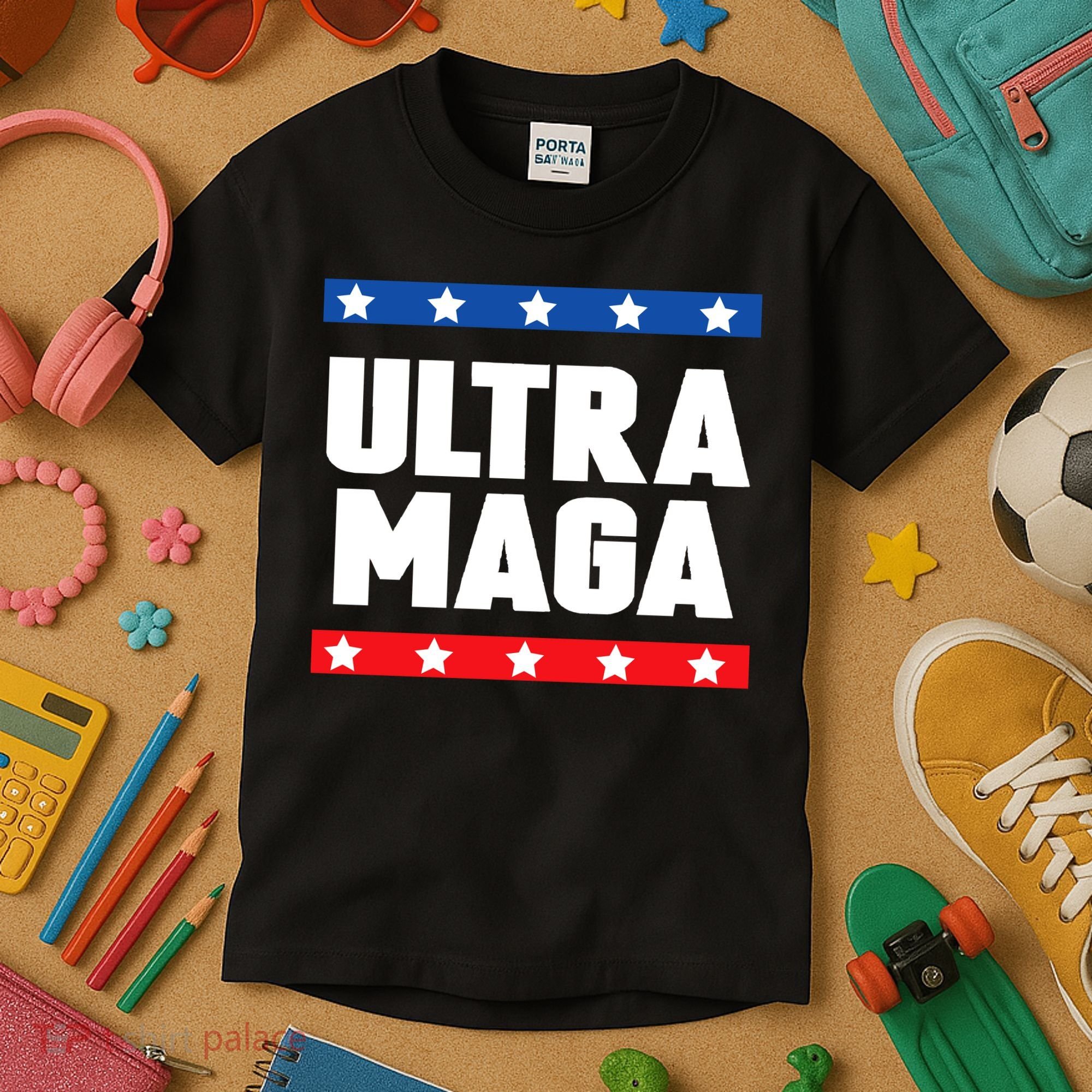 Ultra Maga Patriotic Graphic Kids T-Shirt