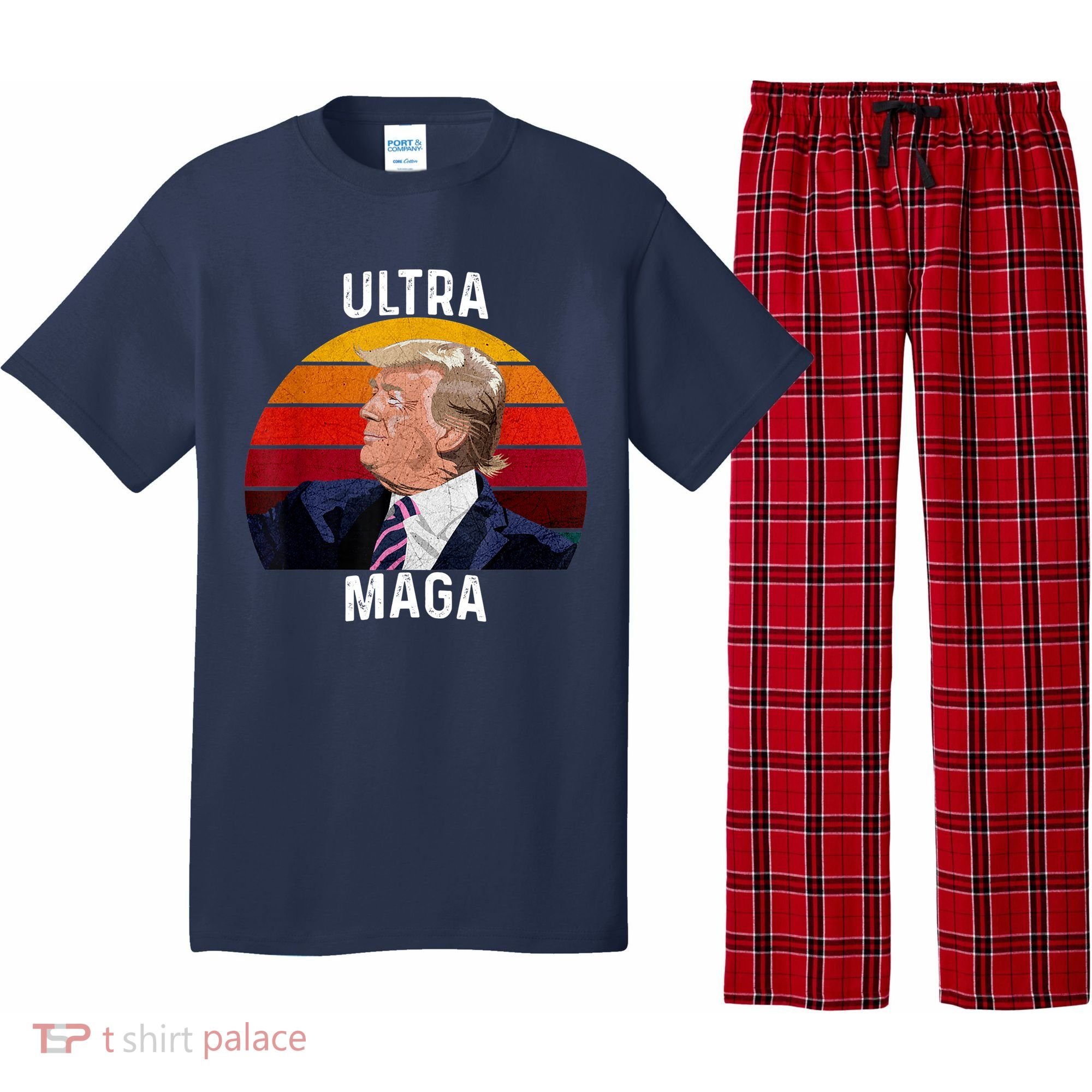 Ultra MAGA Pro Trump Pajama Set