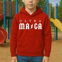 Ultra MAGA Parody Trump 2024 Kids Hoodie thumb 2
