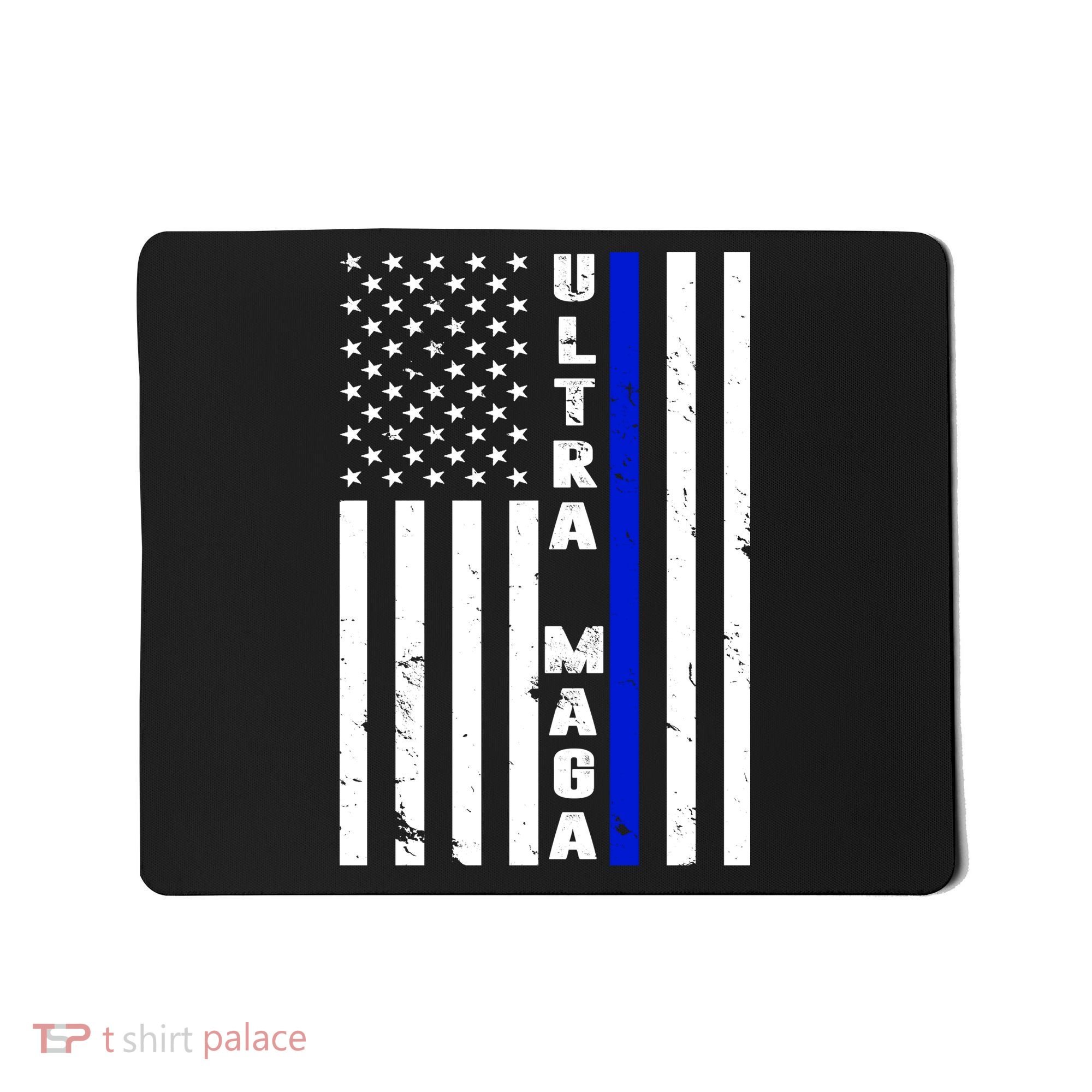 Ultra Maga Police Officer USA Flag Mousepad