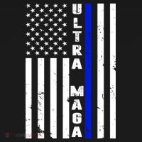 Ultra Maga Police Officer USA Flag Mousepad thumb 1