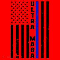 Ultra Maga Police Officer USA Flag Santa Hat thumb 1