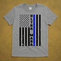 Ultra Maga Police Officer USA Flag T-Shirt thumb 5