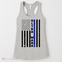 Ultra Maga Police Officer USA Flag Women's Tank Top thumb 0