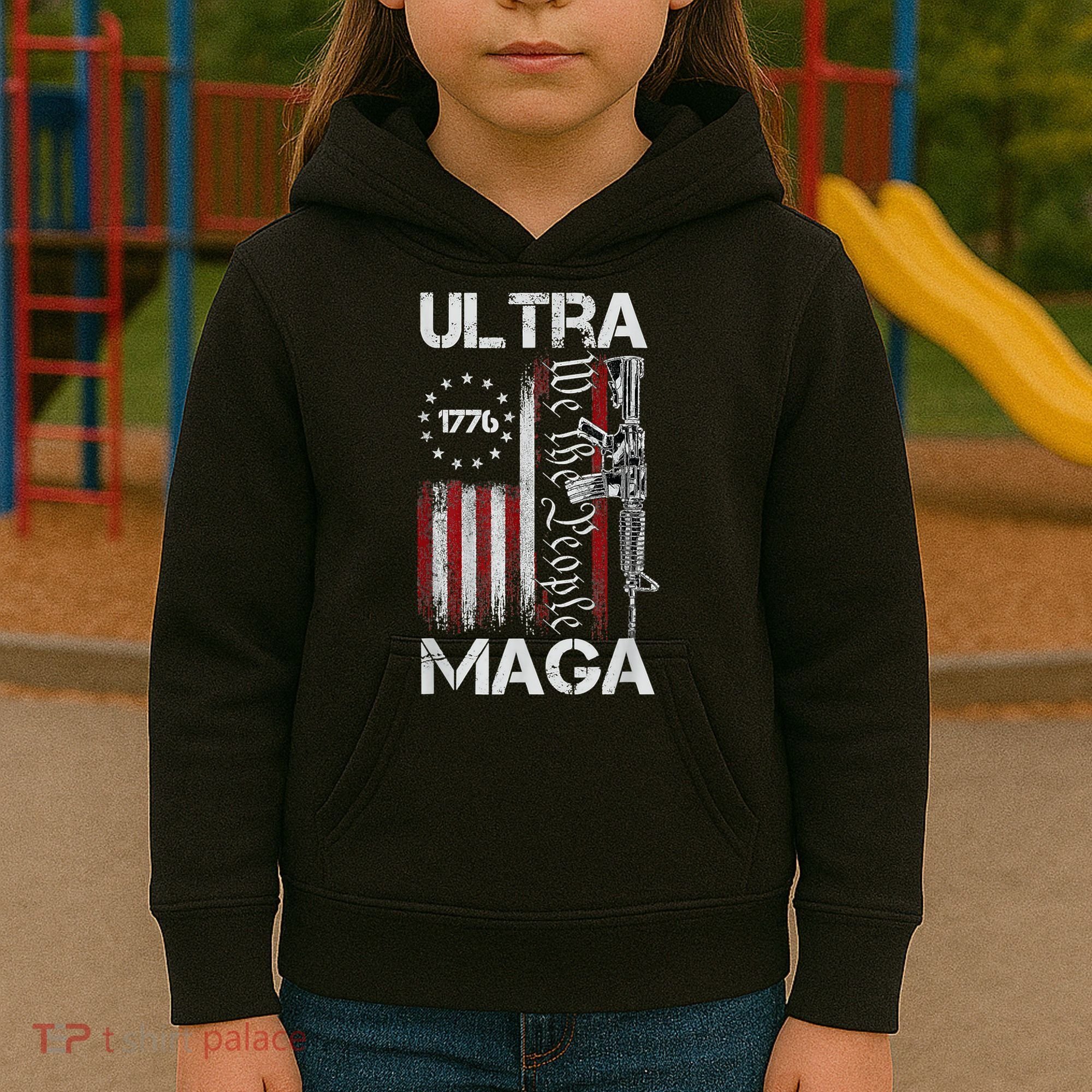 Ultra Maga Proud Ultra Maga Kids Hoodie