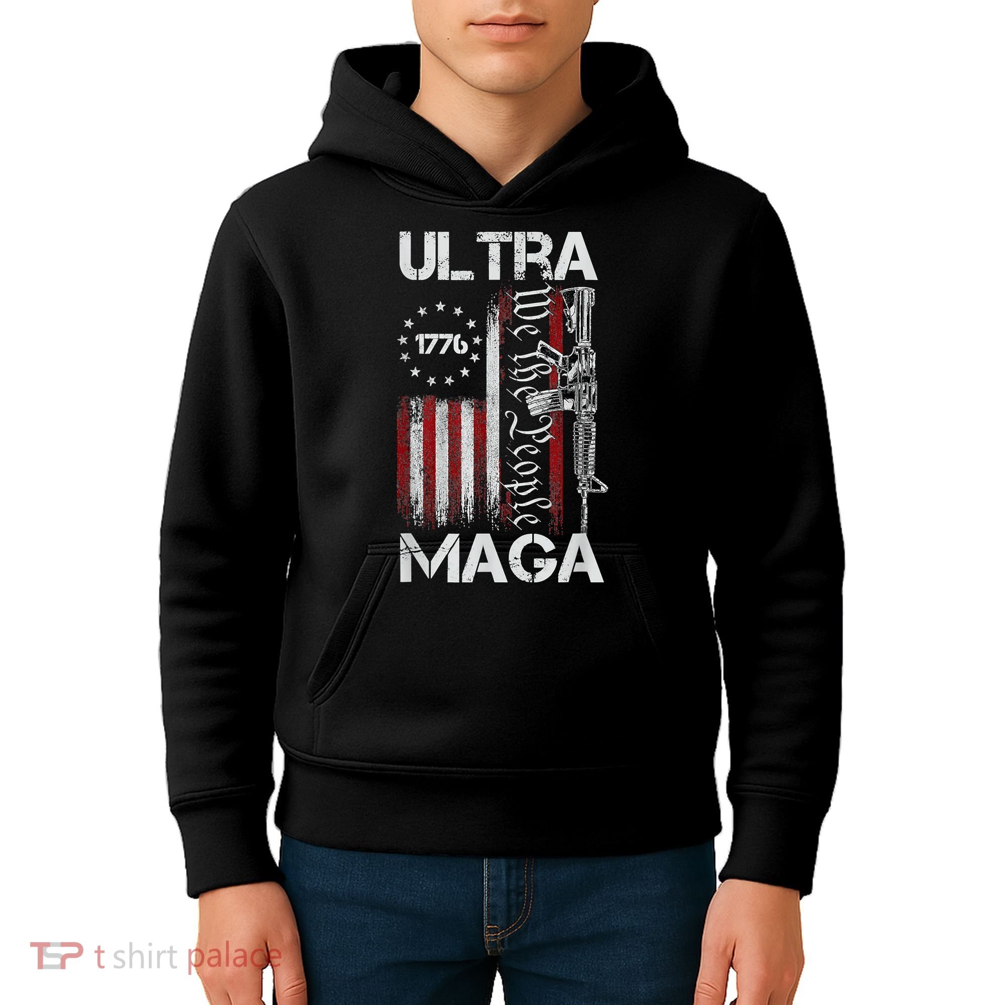 Ultra Maga Proud Ultra Maga Kids Hoodie