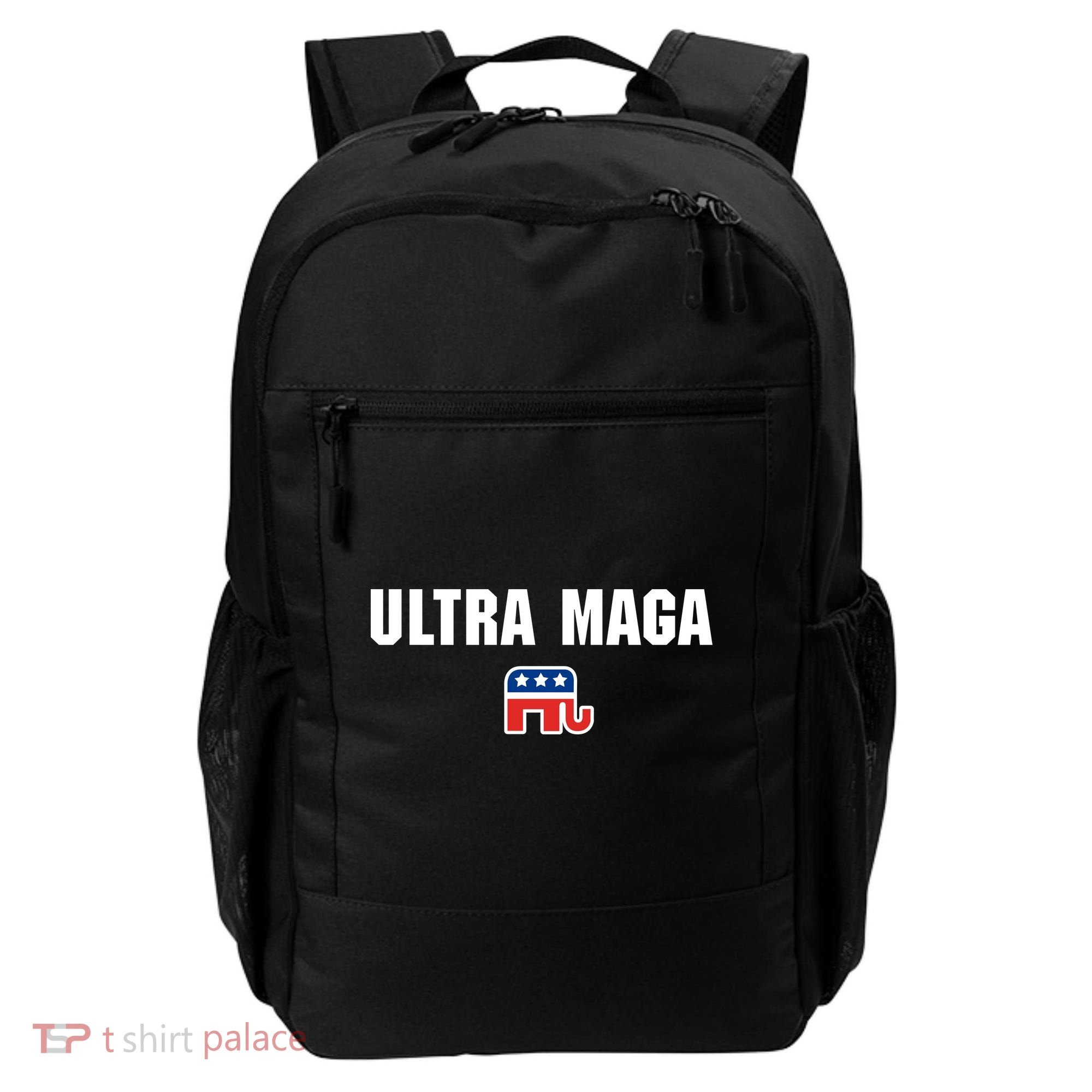Ultra MAGA Republican Elephant Mens Womens Tee Backpack