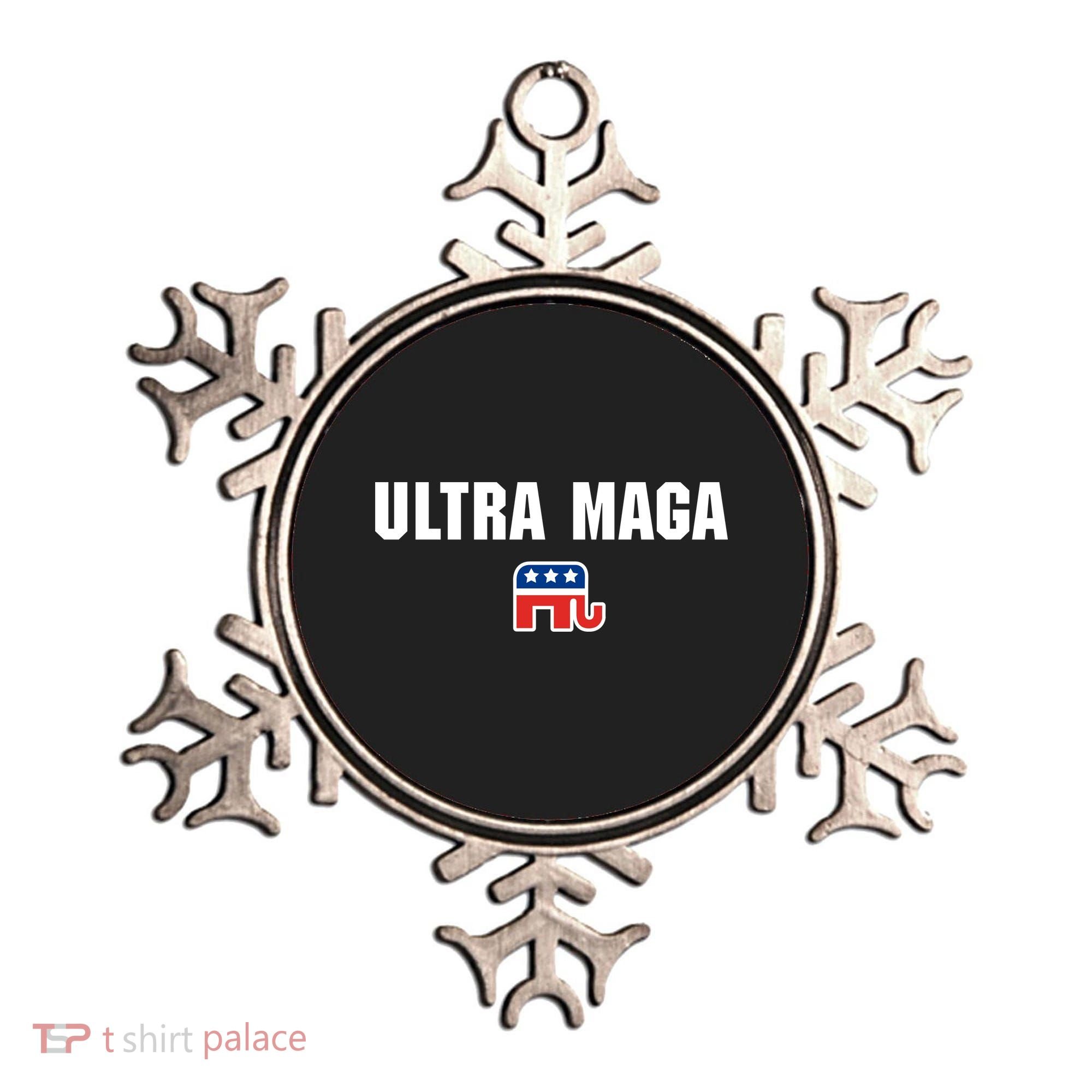 Ultra MAGA Republican Elephant Mens Womens Tee Ornament