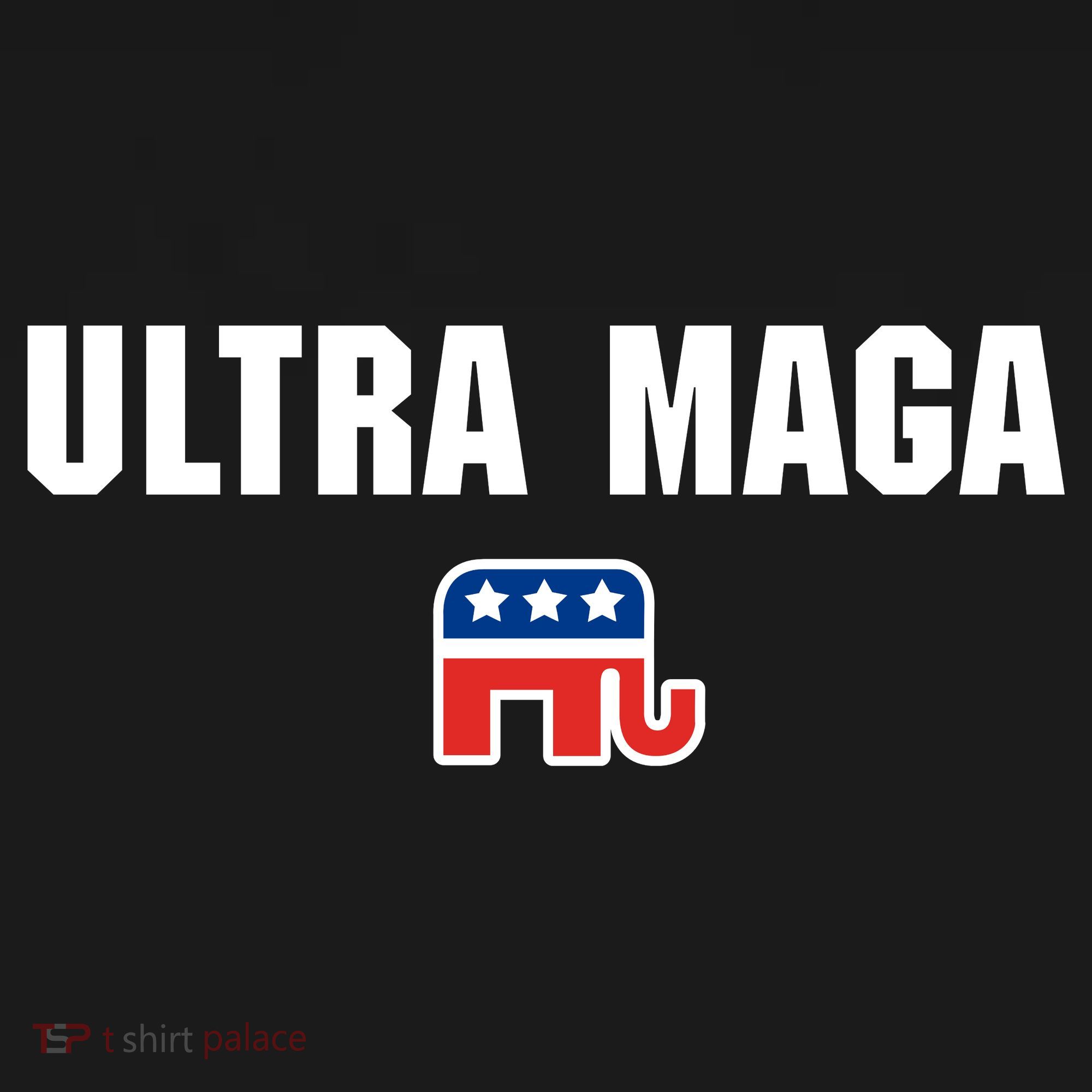Ultra MAGA Republican Elephant Mens Womens Tee Ornament