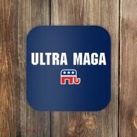 Ultra MAGA Republican Elephant Mens Womens Tee Coaster thumb 0