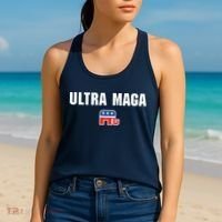 Ultra MAGA Republican Elephant Mens Womens Tee Women's Tank Top thumb 2