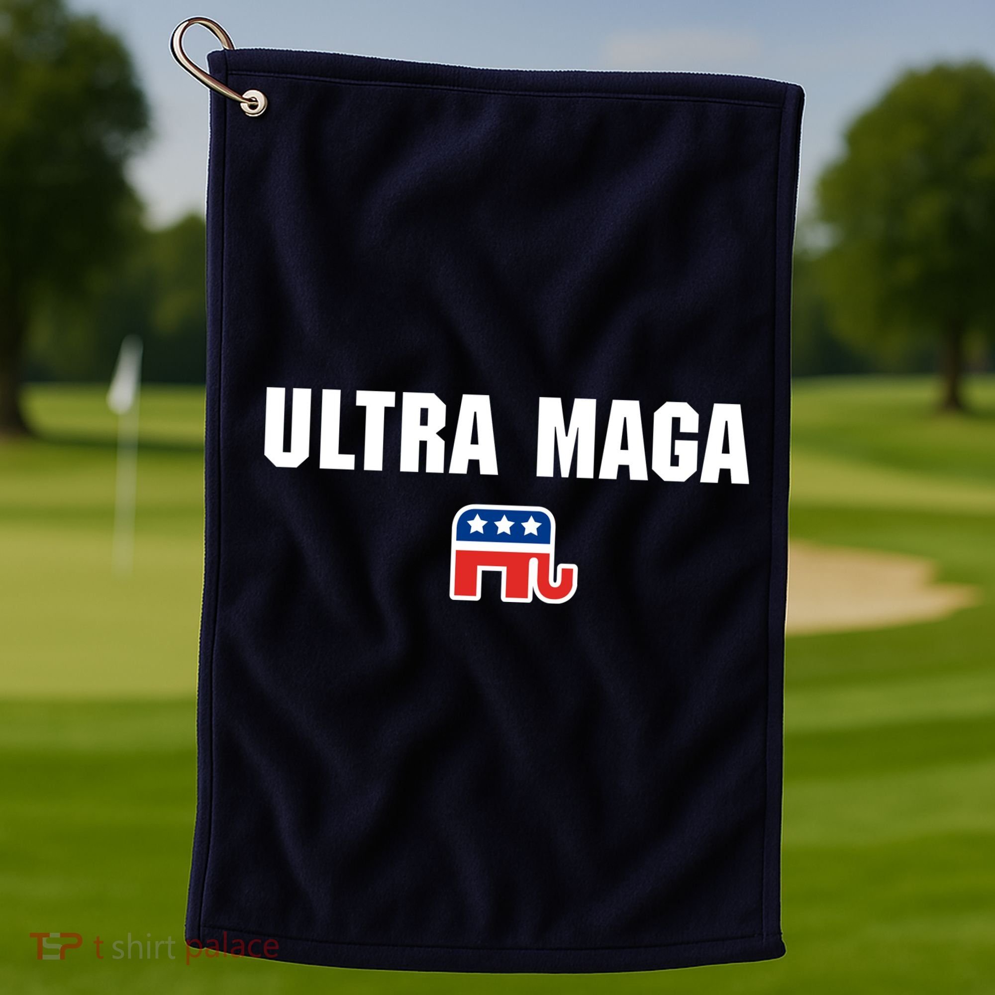 Ultra MAGA Republican Elephant Mens Womens Tee Golf Towel
