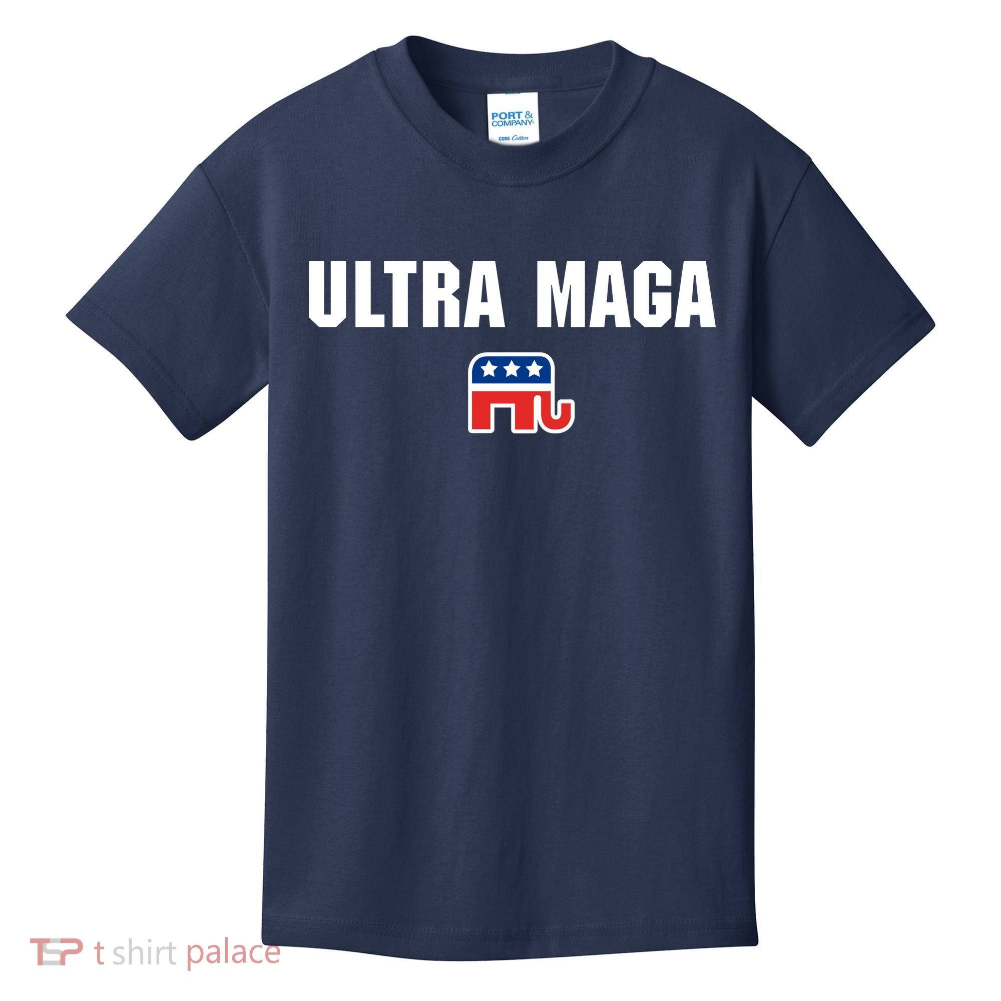Ultra MAGA Republican Elephant Mens Womens Tee Kids T-Shirt