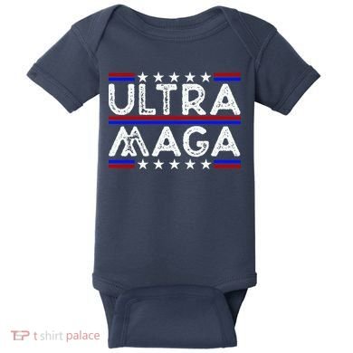 Ultra MAGA Retro Baby Bodysuit