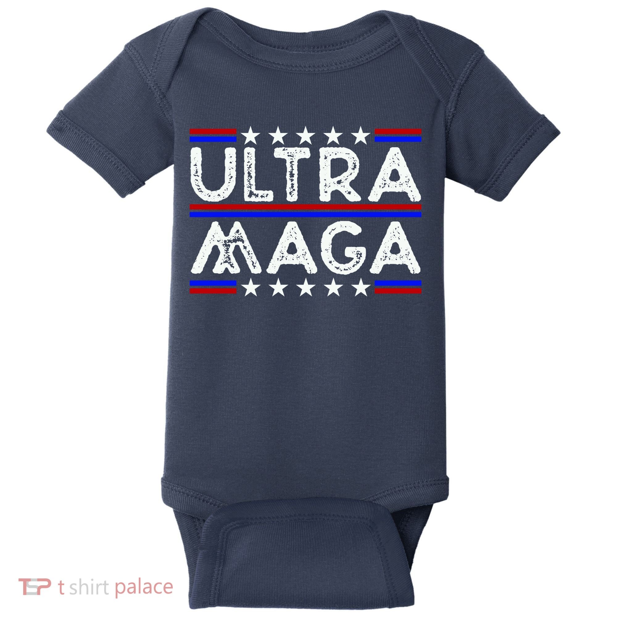 Ultra MAGA Retro Baby Bodysuit